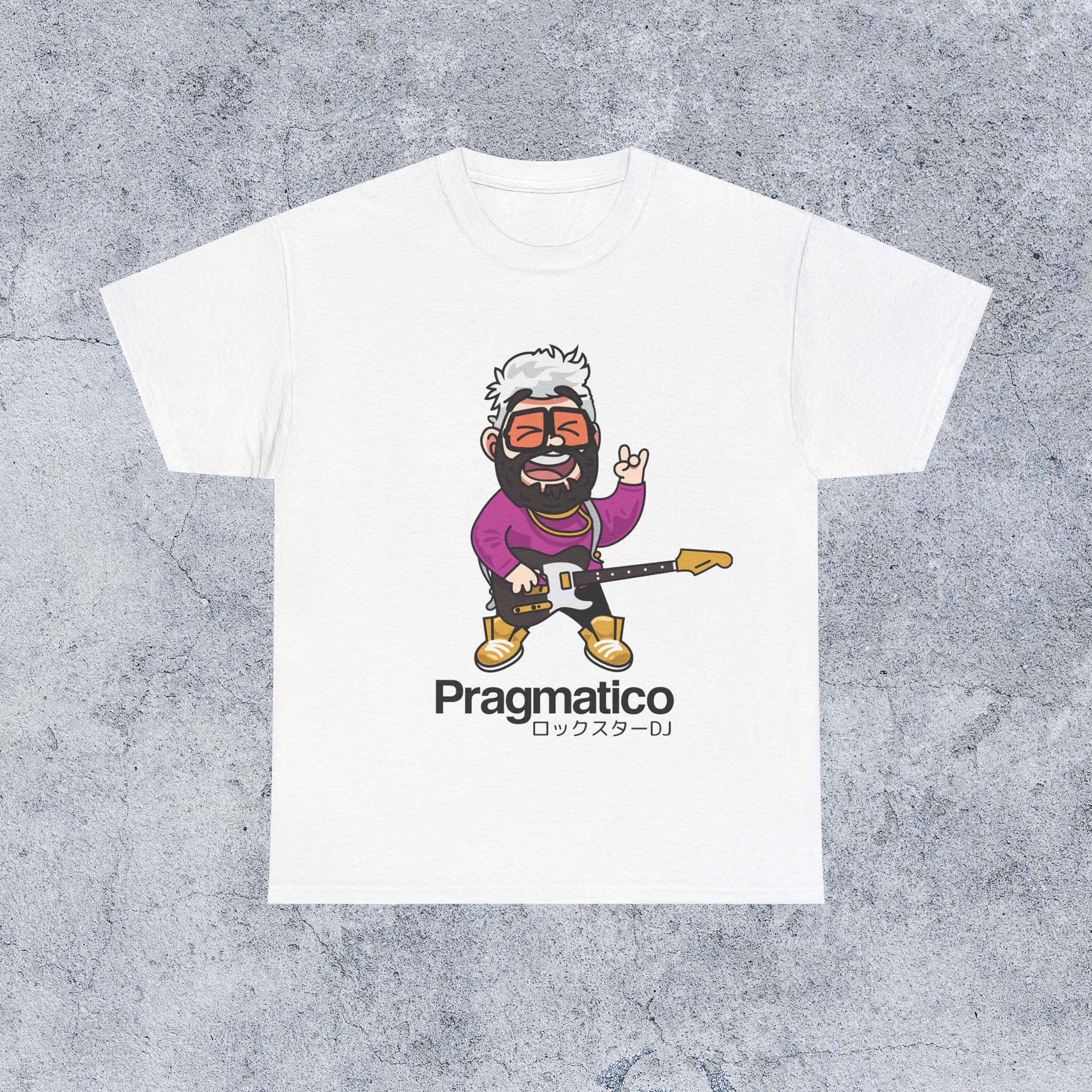 Pragmatico Rockstar DJ Unisex T-Shirt - White
