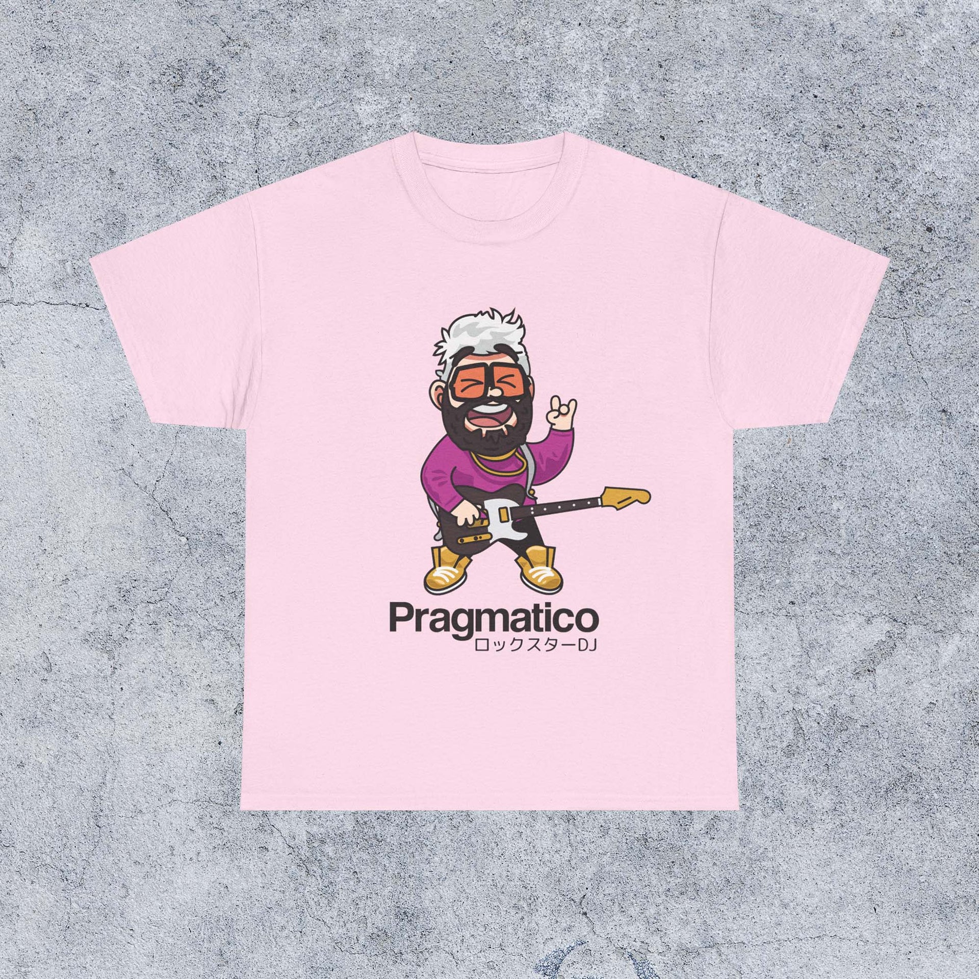 Pragmatico Rockstar DJ Unisex T-Shirt - Light Pink