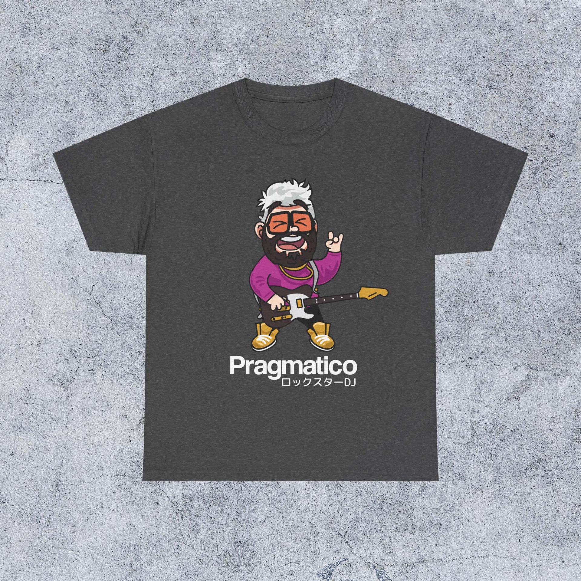 Pragmatico Rockstar DJ Unisex T-Shirt - Dark Heather