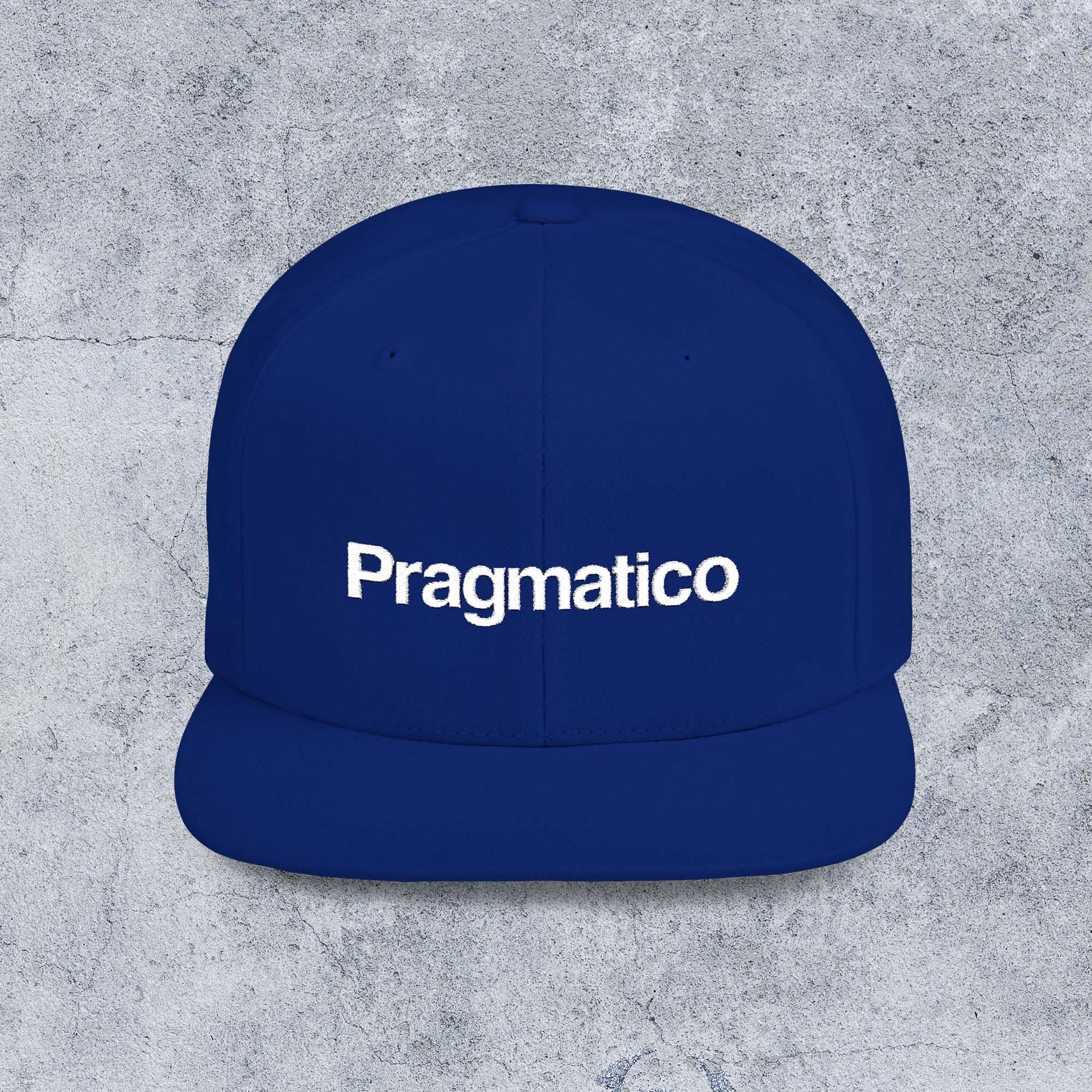 Pragmatico Flat Bill Snapback Cap - Royal Blue